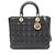 Borsa a 2 vie Christian Dior Lady Large Cannage Nero