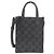 Borsa a mano Gucci Ophidia in denim nero e grigio Marrone