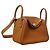 Hermès Borsa Hermes Lindy Mini in pelle Taurillon Clemence Gold D'oro - vista 2