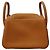 Hermès Borsa Hermes Lindy Mini in pelle Taurillon Clemence Gold D'oro - vista 6