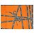 Carré Hermès Bolduc Jean Louis Dumas Seta Arancione 90cm Grigio - vista 7