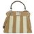 Borsa Fendi SELLERIA Peekaboo Mini Beige Marrone chiaro