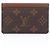 Tarjetero Monogram Simple Louis Vuitton Castaño