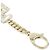 Chanel ABC598 Gold Keyring D'oro - vista 4