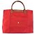 Borsa Tote Longchamp Le Pliage Nylon Rosso - vista 2