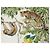 Carré Hermès Equateur 90cm Seta Rosa Marrone Bianco Blu Beige Verde Arancione - vista 9