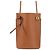Borsa a tracolla in pelle Loewe Anagram Dice Pocket Marrone