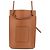 Borsa a tracolla in pelle Loewe Anagram Dice Pocket Marrone - vista 2