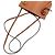 Borsa a tracolla in pelle Loewe Anagram Dice Pocket Marrone - vista 7