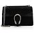 Borsa a tracolla Gucci Dionysus in scamosciato Medium Nero