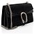 Borsa a tracolla Gucci Dionysus in scamosciato Medium Nero - vista 2