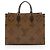 Louis Vuitton Onthego GM Tote aus Giant Monogram Canvas Braun - Ansicht 3