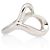 Tiffany & Co. Elsa Peretti Sterling Silber Open Heart Ring - Größe 6 3/4 Metallisch - Ansicht 2
