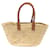 Chloé Borsa Marcie Medium Basket in Raffia e Vitello Chloe Marrone - vista 2