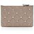 Valentino Garavani Pochette piccola con zip Candystud in agnello Valentino Marrone Beige - vista 3
