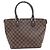 Borsa Tote Louis Vuitton Damier Marrone