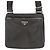 Prada Re-Nylon Schultertasche aus Saffiano-Leder Schwarz - Ansicht 2