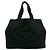Borsa a mano in pelle Vitello Daino Prada Nero - vista 2
