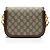 Gucci GG Supreme Horsebit 1955 Mini Crossbody Marrone Beige - vista 3