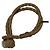 Bracelet en cuir Intrecciato Bottega Veneta Marron Beige