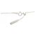 Collana Tasaki 750 in oro bianco e diamanti Argento Metallico - vista 5