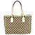 Gucci GG Canvas Leder Tote Bag Braun Beige - Ansicht 2