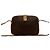 Céline Celine Macadam Triomphe Schultertasche aus PVC und Leder Braun - Ansicht 4