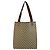 Borsa Tote Gucci GG Supreme Canvas Marrone Beige - vista 2