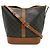 Céline Bolso de hombro Celine Triomphe Small Bucket Castaño