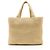 Saint Laurent Raphia Logo Tote Braun Beige - Ansicht 3