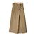 Autre Marque Falda larga de talle alto Mystrada Beige