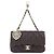 Charm per borsa in pelle Chanel AP4760 Marrone