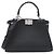 Borsa a mano Fendi Selleria Peekaboo Mini Nero