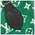 Borsa Louis Vuitton Monogram Jacquard Velvet OnTheGo PM Verde - vista 3
