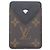 Louis Vuitton Monogram Macassar Card Case Brown Black