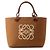 Borsa Tote Loewe Anagram Small in jacquard e pelle di vitello