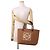 Borsa Tote Loewe Anagram Small in jacquard e pelle di vitello - vista 4