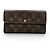 Portafoglio Sarah Louis Vuitton Monogram Canvas Marrone