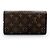 Portafoglio Sarah Louis Vuitton Monogram Canvas Marrone - vista 2