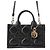 Borsa in pelle nera Christian Dior Nero