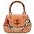 Bolsa de alça Gucci Bamboo Floral Print Canvas and Leather Marrom Rosa Vermelho Azul Bege Verde