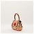 Bolsa de alça Gucci Bamboo Floral Print Canvas and Leather Marrom Rosa Vermelho Azul Bege Verde - vista 2