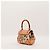Bolsa de alça Gucci Bamboo Floral Print Canvas and Leather Marrom Rosa Vermelho Azul Bege Verde - vista 4
