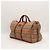 Burberry Haymarket Check Canvas and Leather Weekend Bag Brown Black Red Beige - view 2