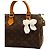 Louis Vuitton Charm per borsa con fiocco in crochet bianco