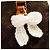 Louis Vuitton Charm per borsa con fiocco in crochet bianco - vista 3