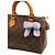 Speedy Louis Vuitton Charm per borsa a fiocco all'uncinetto - Lavanda Marrone Porpora