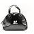 Courreges Courrèges Borsa in pelle verniciata nera Nero