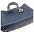 Borsa Christian Dior in pelle blu navy Blu scuro - vista 6
