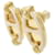 Hermès Boucles d'oreilles Hermes Mini Maillon 100052FE Beige  - vue 2